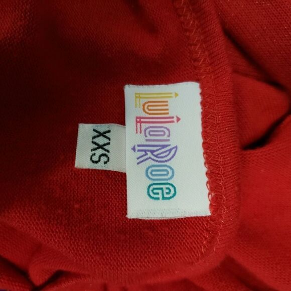 Lularoe Julia red with tiny gold flecks - Picture 3 of 6